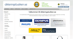 Desktop Screenshot of dikteringsbutiken.se