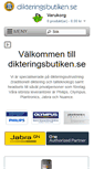 Mobile Screenshot of dikteringsbutiken.se